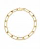 Esquire Men's Jewelry Large Cable Link Bracelet in Gold-Tone Ion-Plated Stainless Steel, Created for Macy's