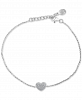 Effy Diamond Pave Heart Link Bracelet (1/8 ct. t. w. ) in Sterling Silver