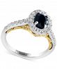 Effy Sapphire (7/8 ct. t. w. ) & Diamond (1/2 ct. t. w. ) Ring in 14k Gold & White Gold