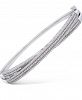 Wrapped in Love Diamond Multi-Row Crossover Bangle Bracelet (1 ct. t. w. ) in Sterling Silver, Created for Macy's
