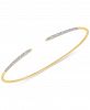 Wrapped Diamond Skinny Cuff Bangle Bracelet (1/4 ct. t. w. ) in 14k Gold, Created for Macy's