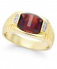 Men's Garnet (4-1/3 ct. t. w. ) and Diamond Accent Ring in 10k Gold