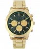 Inc International Concepts Men's Gold-Tone Bracelet Watch 48mm, Created for Macy's