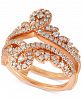 Diamond Swirled Tiara Enhancer Ring (3/4 ct. t. w. ) in 14k Rose Gold