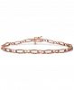 Diamond Link Chain Bracelet (1/3 ct. t. w. ) in 10k Rose Gold