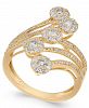 Diamond Multiple Cluster Waterfall Statement Ring (1 ct. t. w. ) in 14k Gold