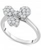 Wrapped in Love Diamond Cluster Clover Ring (1/2 ct. t. w. ) in 14k White Gold, Created for Macy's