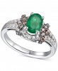 Le Vian Emerald (5/8 ct. t. w. ) & Diamond (1/2 ct. t. w. ) Ring in 14k White Gold