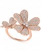 Effy Diamond Flower Ring (1-1/5 ct. t. w. ) in 14k Rose Gold