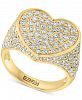 Effy Diamond Pave Heart Ring (2-1/3 ct. t. w. ) in 14k Gold