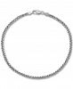 Giani Bernini Wheat Link Ankle Bracelet in Sterling Silver, Created for Macy's