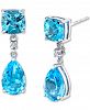 Blue Topaz (5-5/8 ct. t. w. ) & Diamond Accent Drop Earrings in Sterling Silver