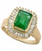Brasilica by Effy Emerald (1-3/8 ct. t. w. ) and Diamond (1/2 ct. t. w. ) Ring in 14k Yellow Gold or 14k White Gold (Also in Sapphire)