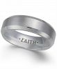 Men's Faith Beveled Cobalt Ring