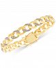 Diamond Curb Link Bracelet (1/2 ct. t. w. ) in 14k Gold-Plated Sterling Silver