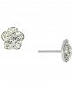 Giani Bernini Crystal Flower Stud Earrings in Sterling Silver, Created for Macy's