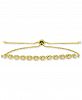 Giani Bernini Cubic Zirconia Xo Bolo Bracelet, Created for Macy's