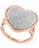 Effy Diamond Pave Heart Ring (3/4 ct. t. w. ) in 14k Two-Tone Gold (Also available in Rose Gold & White Gold)