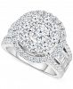 TruMiracle Diamond Cluster Engagement Ring (3 ct. t. w. ) in 10k White Gold