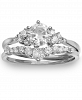 Giani Bernini 2-Pc. Set Cubic Zirconia Ring & Matching Band in Sterling Silver, Created for Macy's