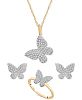 Wrapped Diamond Pave Butterfly Jewelry Collection Created For Macys