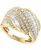 Effy Diamond Baguette & Round Diagonal Multirow Ring (1-5/8 ct. t. w. ) in 14k Gold