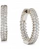 Diamond Double Row In & Out Hoop Earrings (2 ct. t. w. ) in 14k White or Yellow Gold