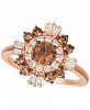 Le Vian Chocolate Diamonds (3/4 ct. t. w. ) & Nude Diamonds (3/8 ct. t. w. ) Statement Ring in 14k Rose Gold & 14k White Gold
