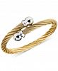 Charriol Unisex Celtic Twisted Cable Bracelet in Gold-Plated Stainless Steel