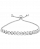 Lab-Created White Sapphire Bolo Bracelet (3-7/8 ct. t. w. ) in Sterling Silver