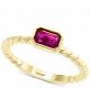 Effy Ruby (5/8 ct. t. w. ) Ring in 14k Yellow Gold (Also Available in Emerald)