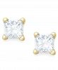 Princess-Cut Diamond Stud Earrings in 10k White or Yellow Gold (1/6 ct. t. w. )