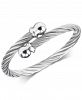 Charriol Cable Twist Bangle Bracelet in Stainless Steel
