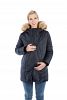 Modern Eternity LEXIE 3-in-1 Fur Trimmed Hood Maternity Puffer Coat Black - M