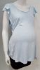 Old Navy Maternity heathered blue flutter sleeve top - S