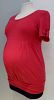 Rhonda Maternity red 3/4 sleeve top - M