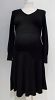 Thyme Maternity black fit and flare sweater dress - M