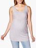 Thyme Maternity Sleeveless Knit Maternity Tunic - L